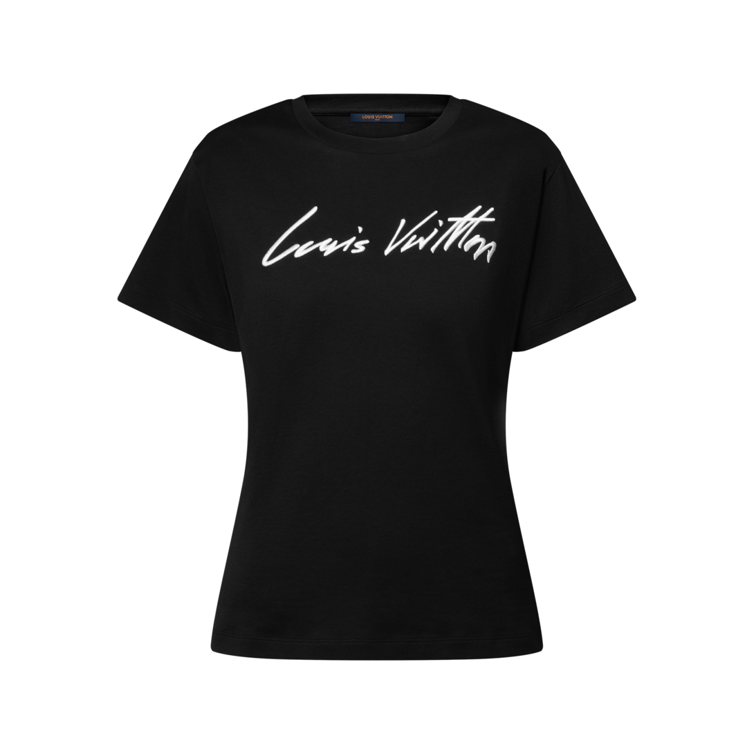 Cursive Signature T-Shirt - Ready-to-Wear 1AII23 | LOUIS VUITTON